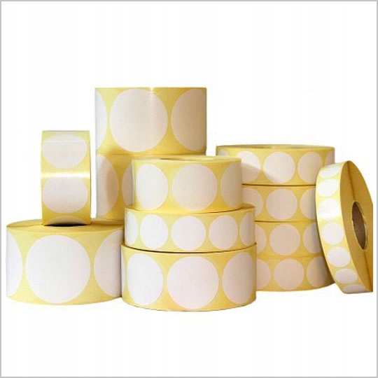 Этикетка 80 мм ЭКО белый (круг)